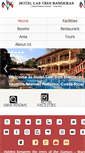 Mobile Screenshot of hoteltresbanderas.com