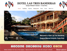 Tablet Screenshot of hoteltresbanderas.com